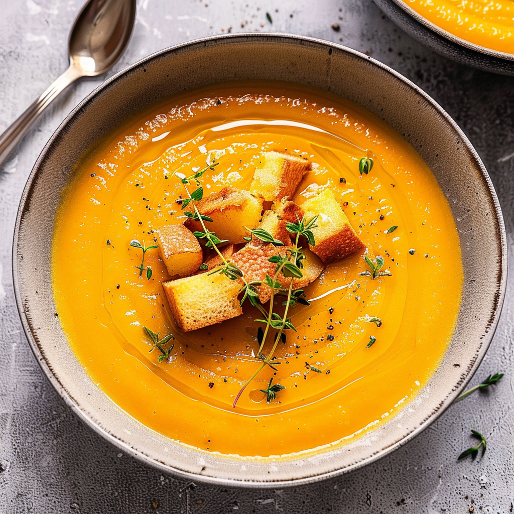 Recipe preparation for Butternut Squash & Apple Soup