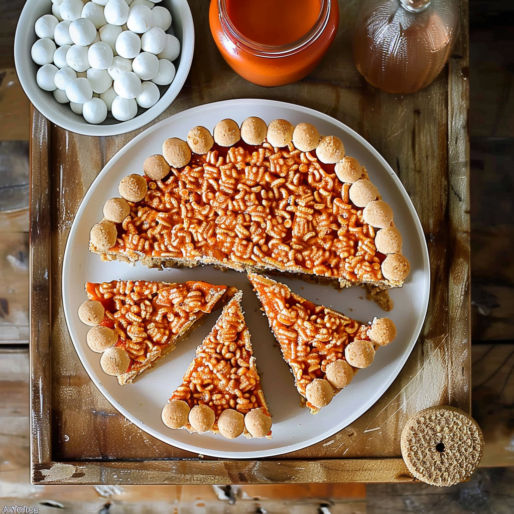Recipe preparation for Pumpkin Spice Cereal Treats