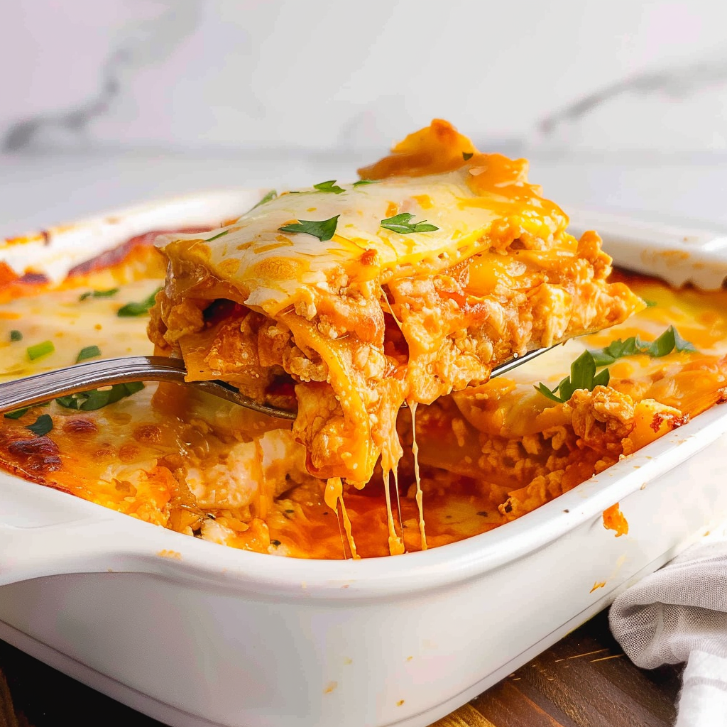 Recipe preparation for Chicken Enchilada Casserole