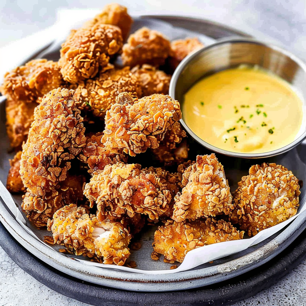 Recipe preparation for Crispy Air Fryer Chicken Bites