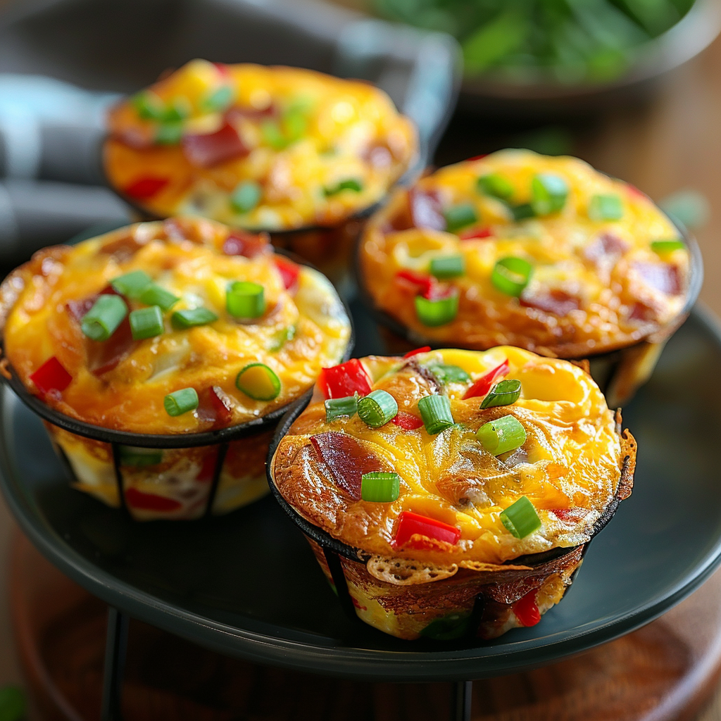Recipe preparation for Easy Breakfast Egg Muffins