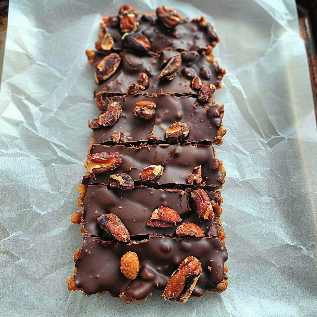 Recipe preparation for Blueberry-Chocolate Bark