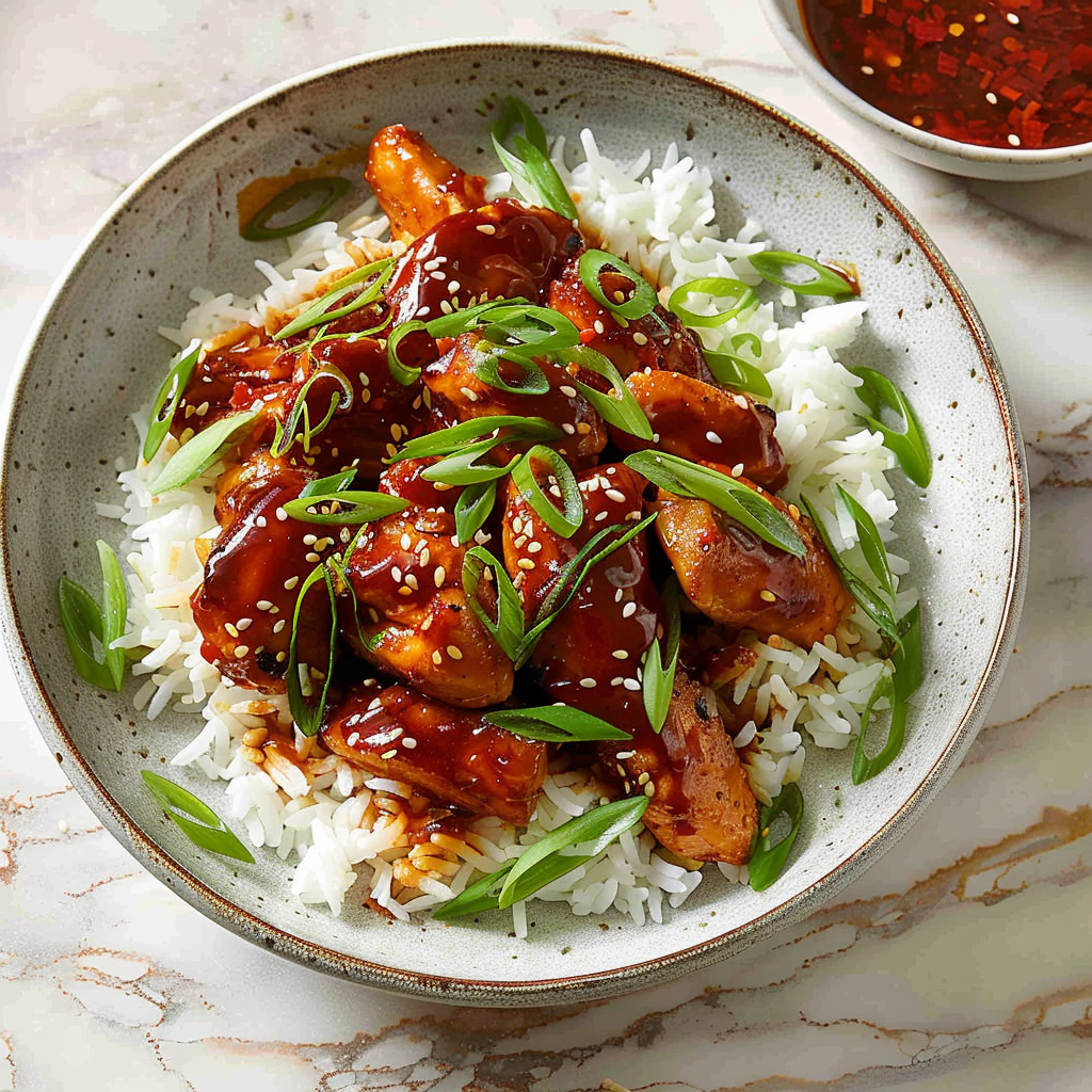 Recipe preparation for Spicy Korean Gochujang Chicken