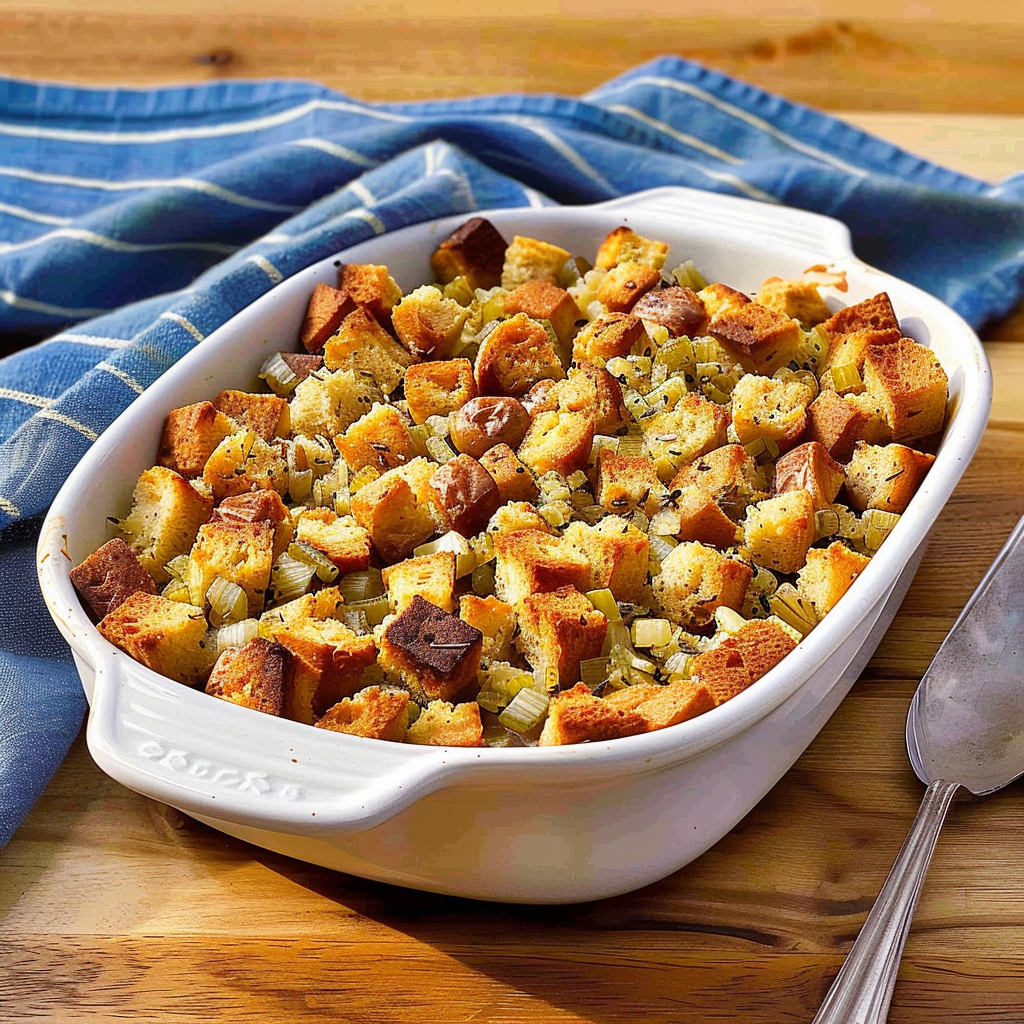 Recipe preparation for Classic bread stuffing