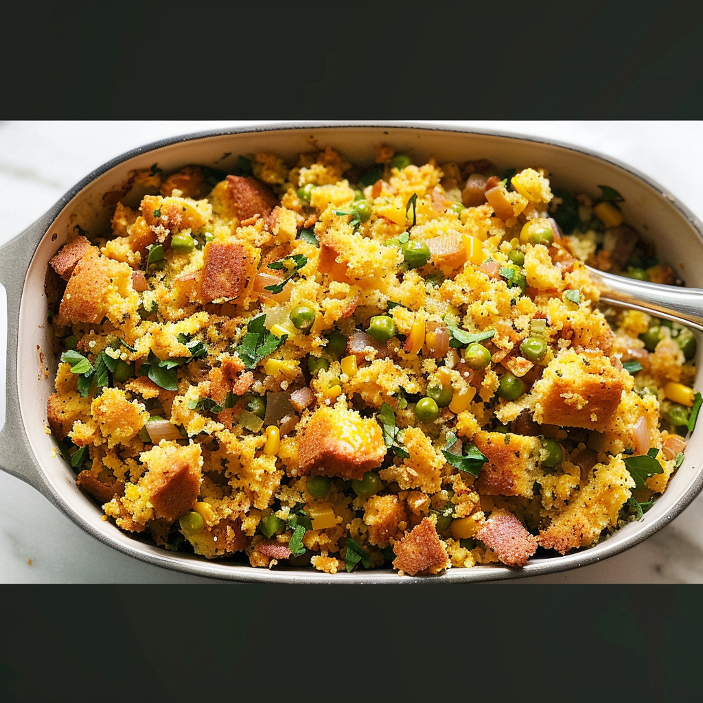 Recipe preparation for Cornbread stuffing