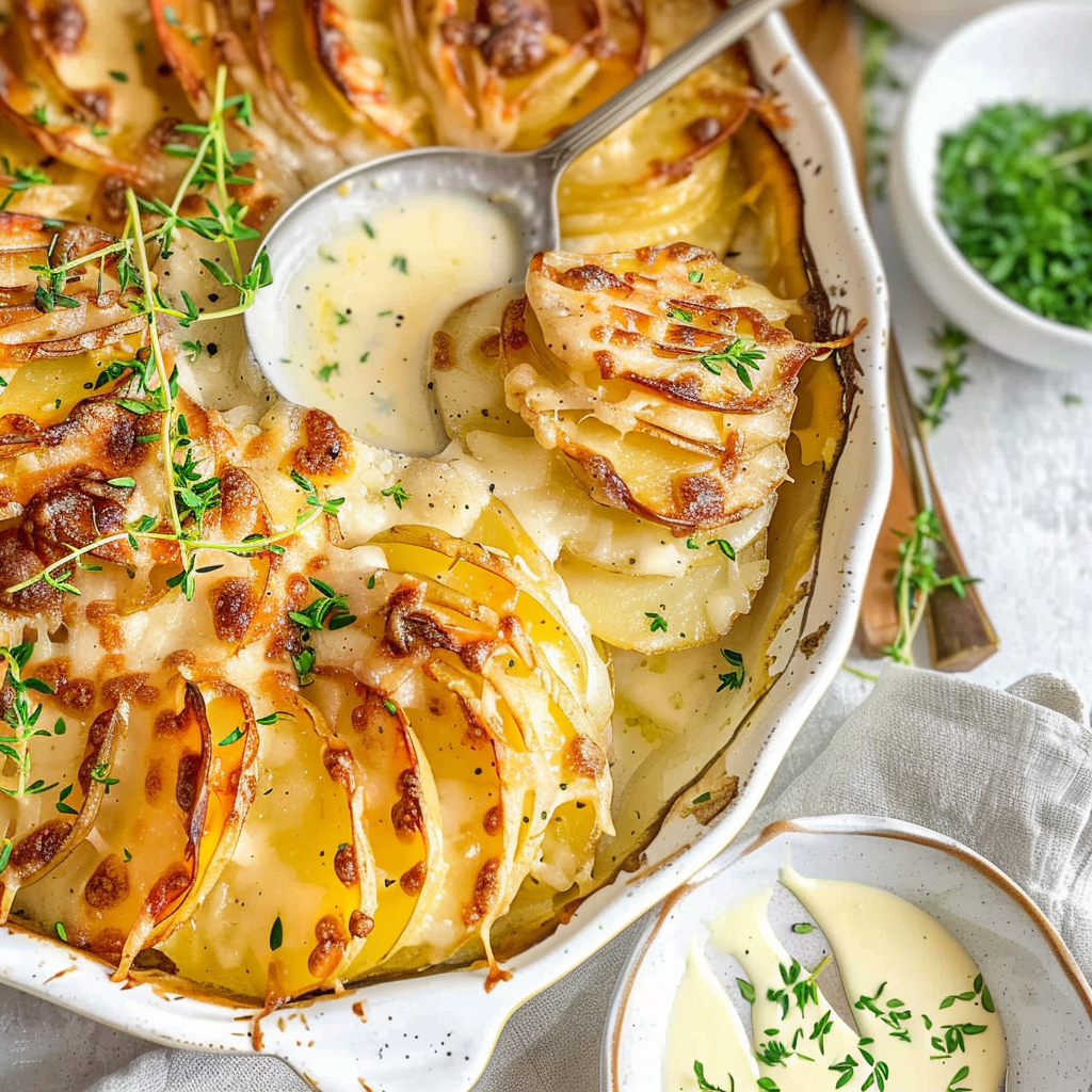 Recipe preparation for Potato Gratin