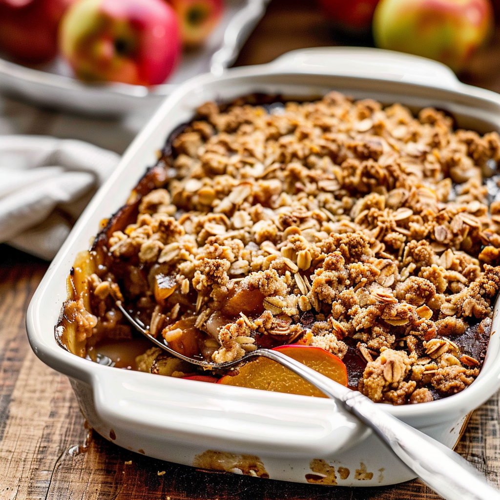 Recipe preparation for Autumn Fruit Crisp