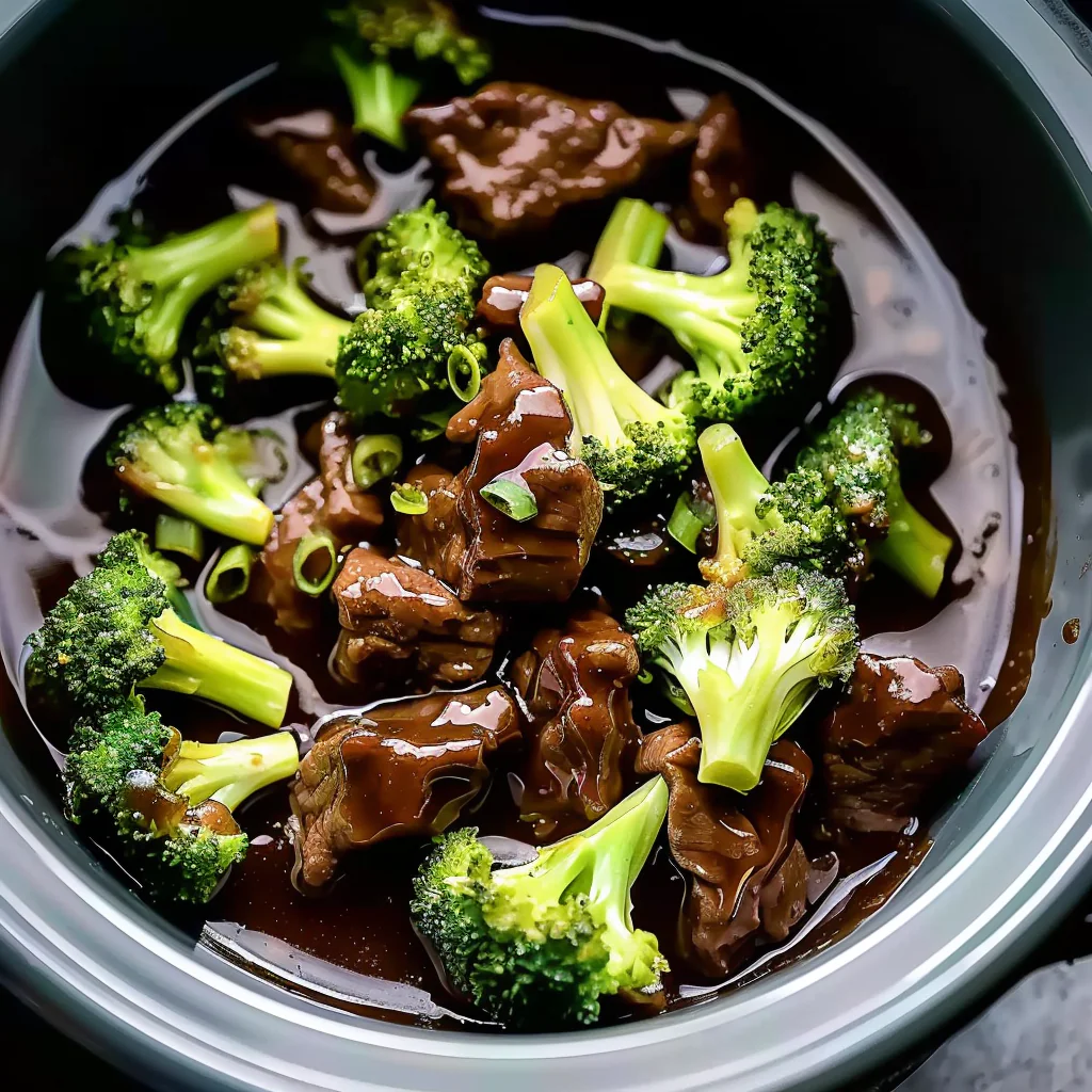 Recipe preparation for Crock Pot Beef and Broccoli