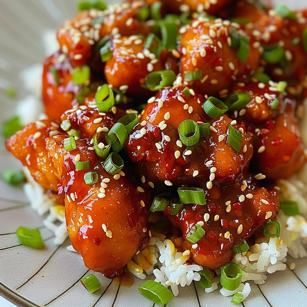 Recipe preparation for Garlic Sticky Chicken