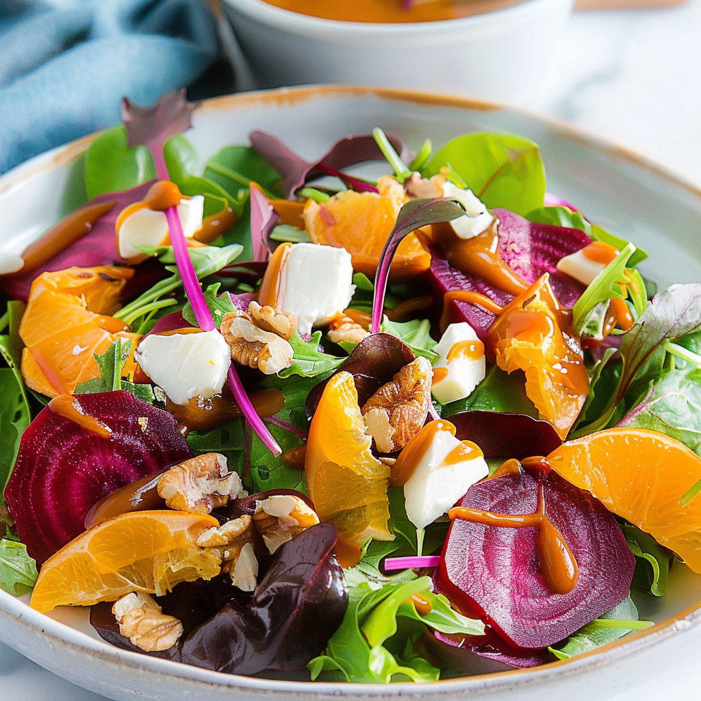 Recipe preparation for Buttered Beets with Citrus Vinaigrette