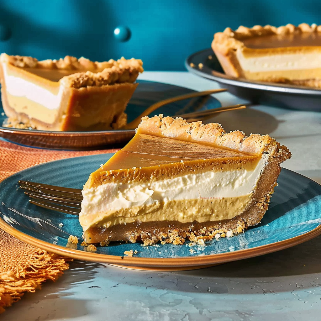 Recipe preparation for Thanksgiving Dessert Pumpkin Pie Cheesecake