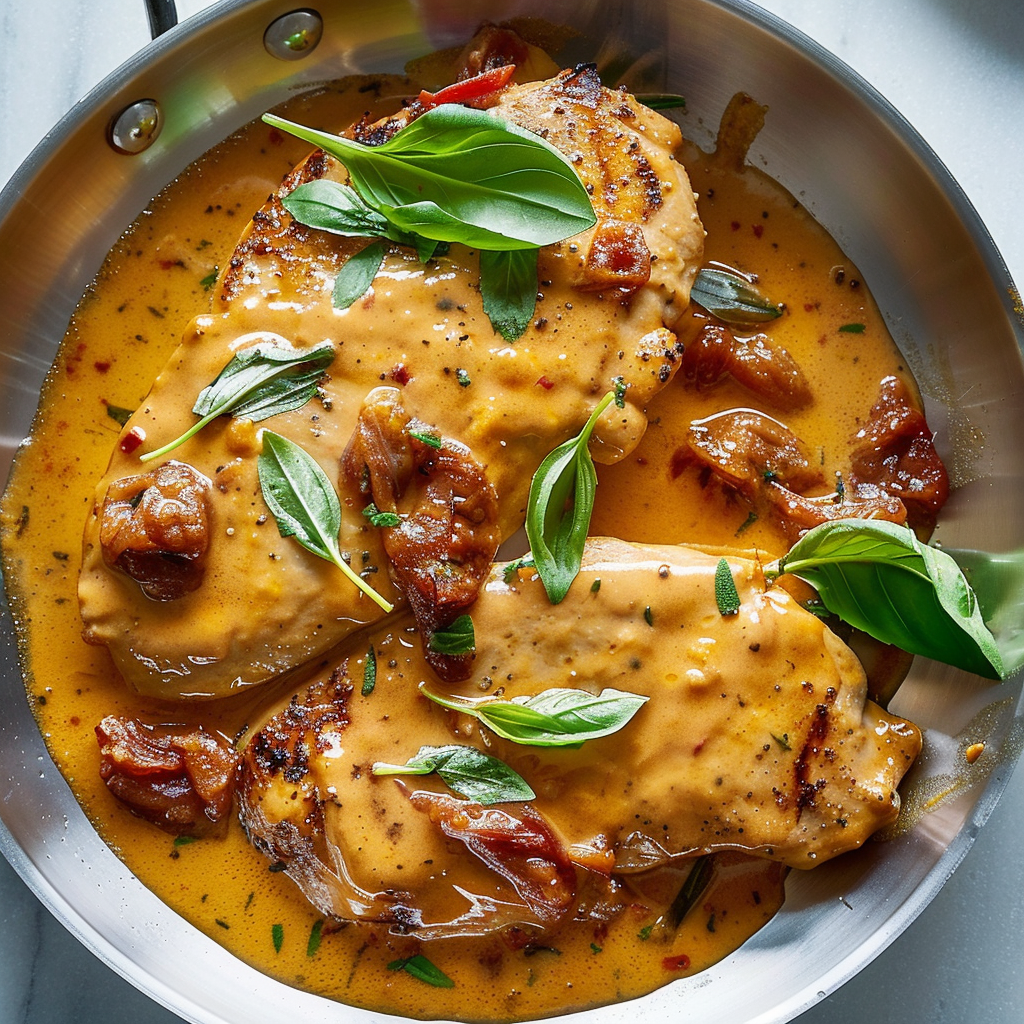 Recipe preparation for Marry Me Chicken