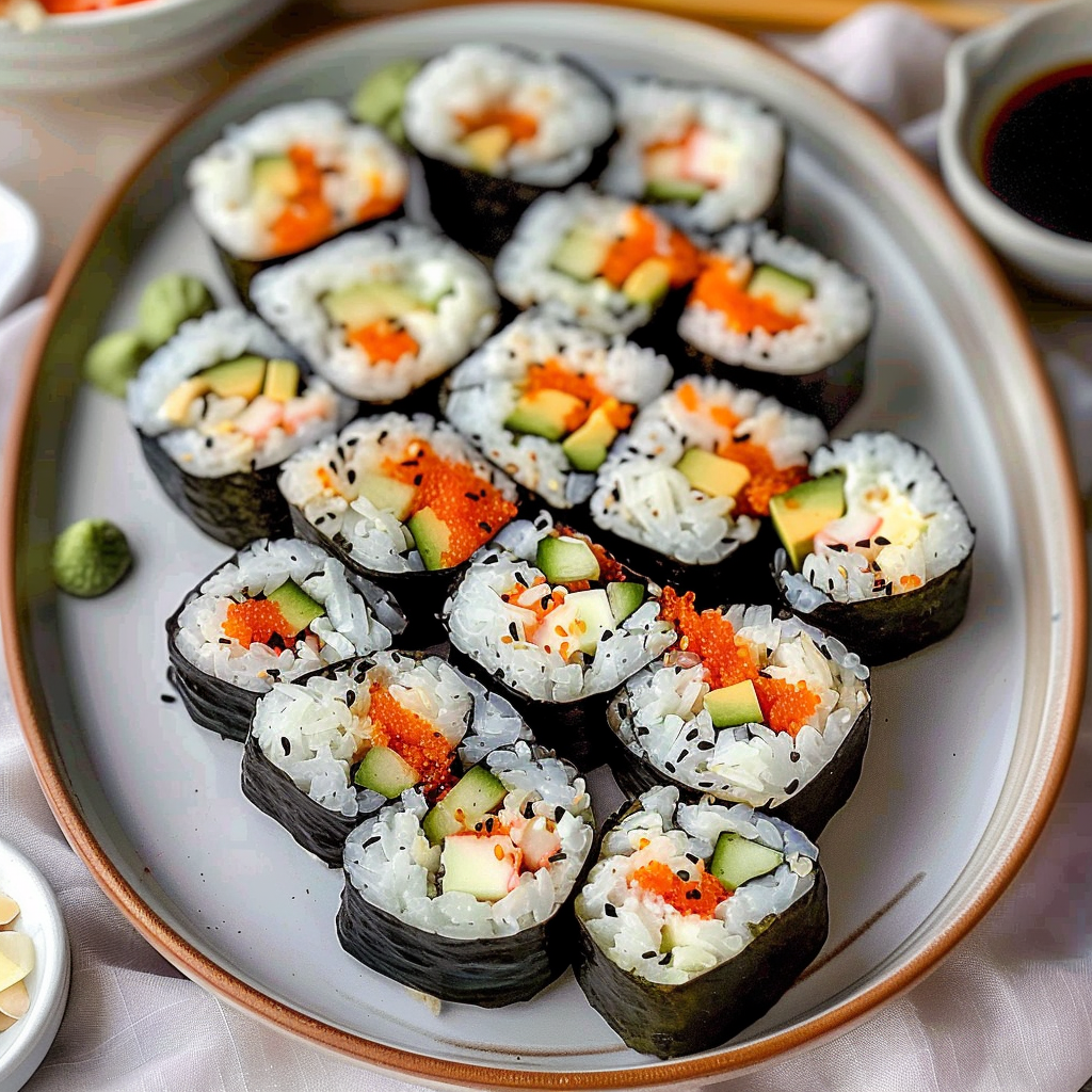 Recipe preparation for California Roll Sushi