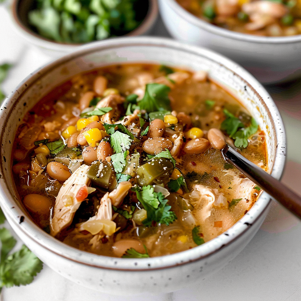 Recipe preparation for White Bean Chicken Chili