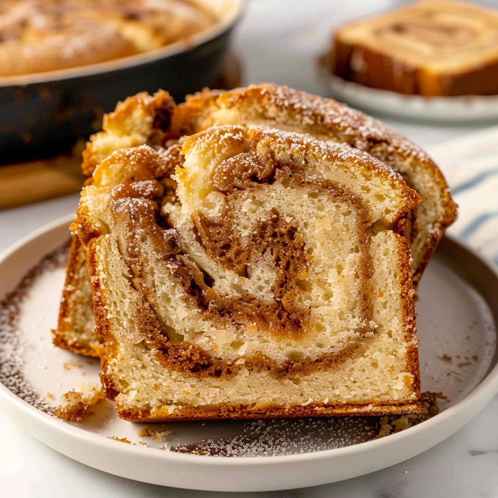 Recipe preparation for Easy Cinnamon Donut Bread