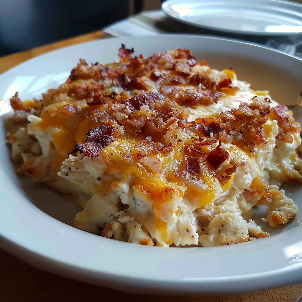 Recipe preparation for Crack Chicken Casserole