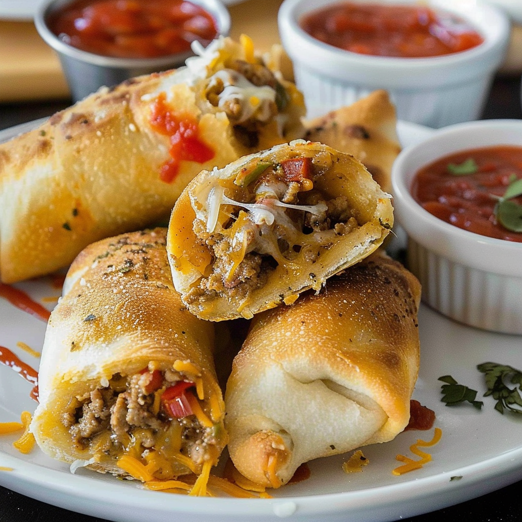 Recipe preparation for Cheesy Taco Sticks