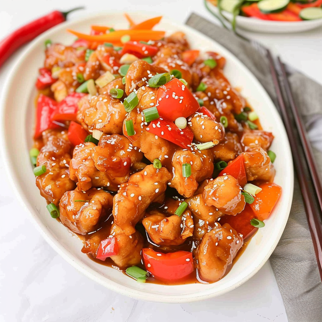 Recipe preparation for Sweet and Sour Chicken