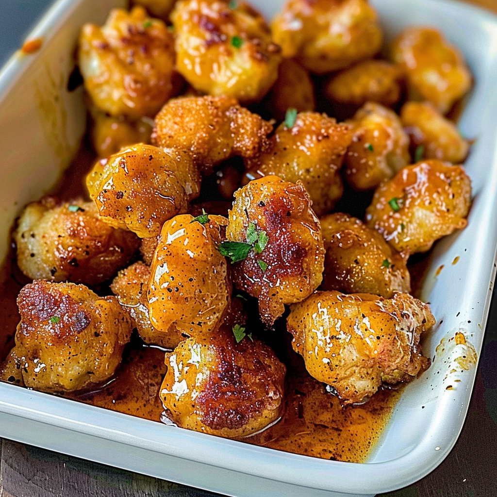 Recipe preparation for Cowboy Butter Chicken Bites