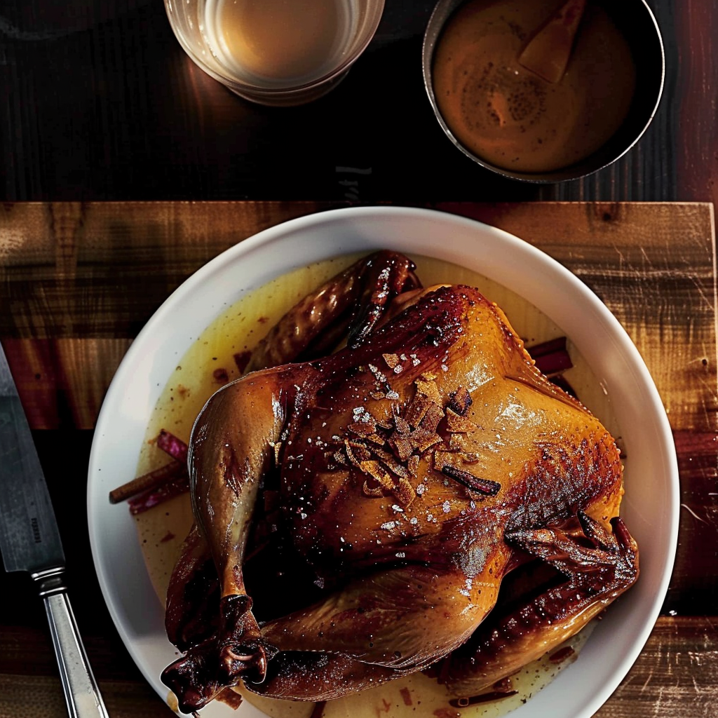 Recipe preparation for Buttermilk-Brined Roast Chicken