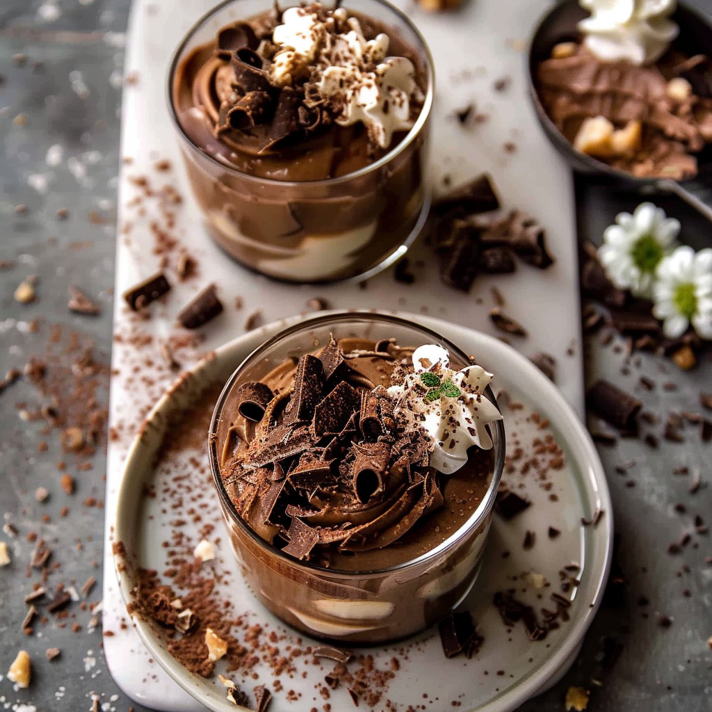 Recipe preparation for Chocolate Espresso Thanksgiving Mousse