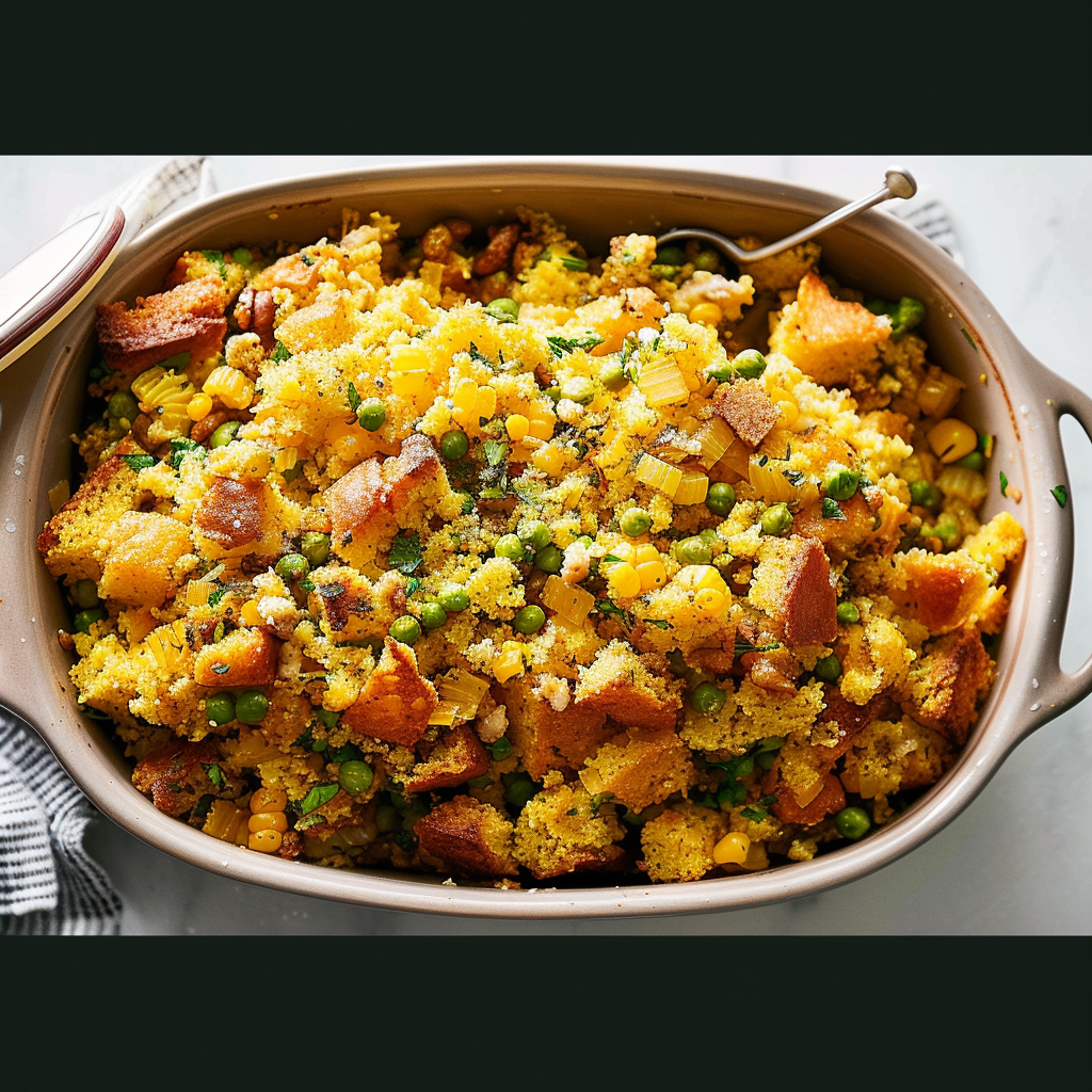 Recipe preparation for Pumpkin Cornbread Stuffing