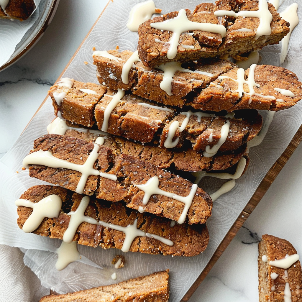 Recipe preparation for Gingerbread Biscotti