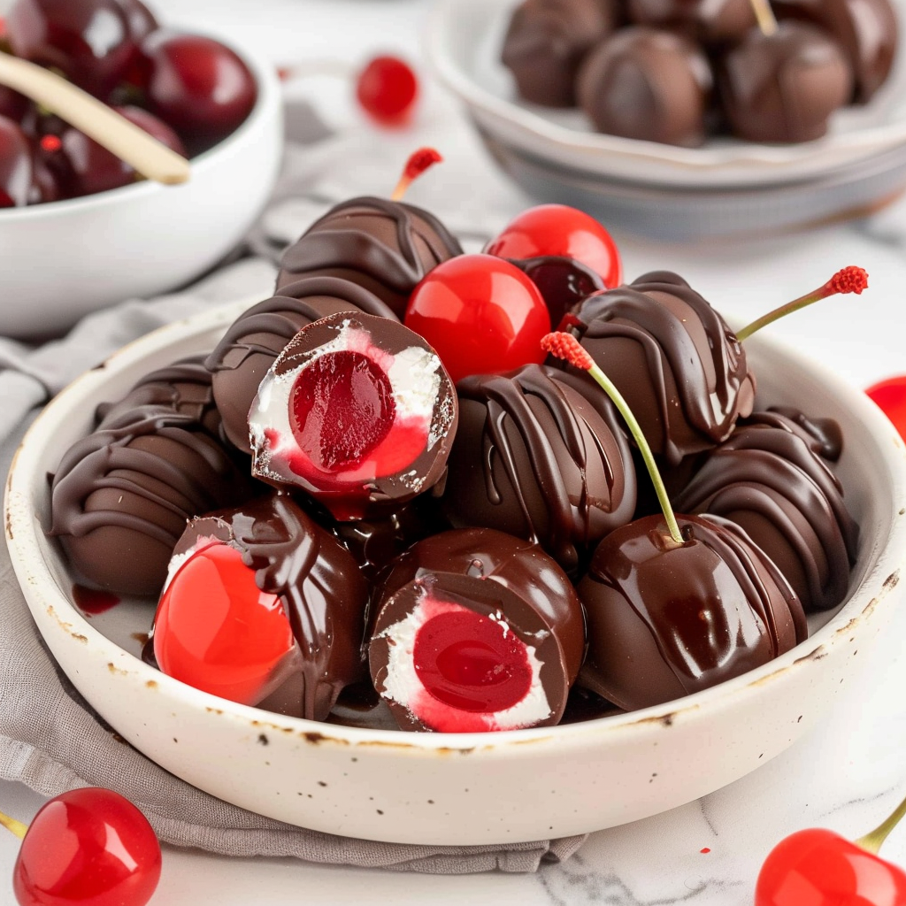 Recipe preparation for Chocolate Covered Cherries