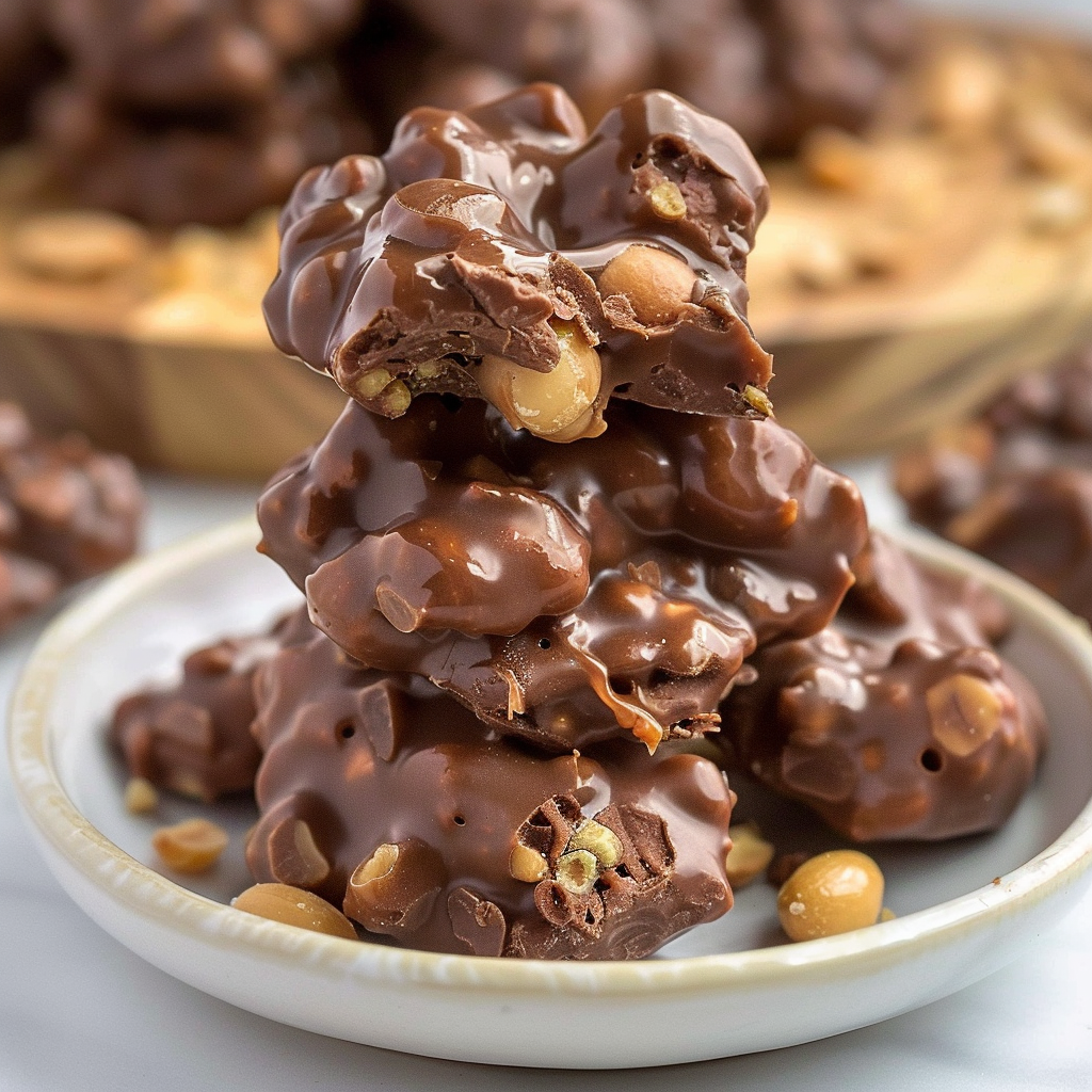 Recipe preparation for Three-Ingredient Peanut Clusters