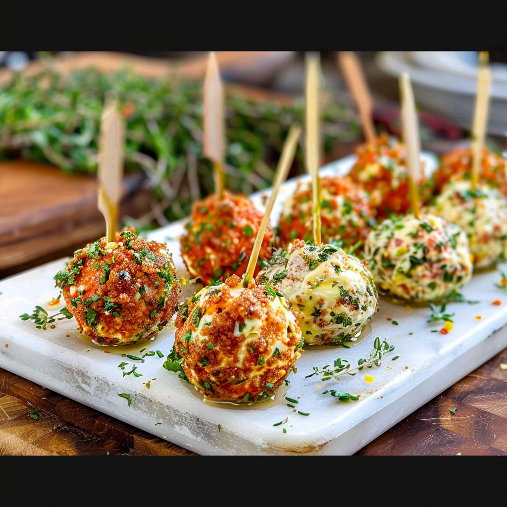 Recipe preparation for Mini Cheese Balls