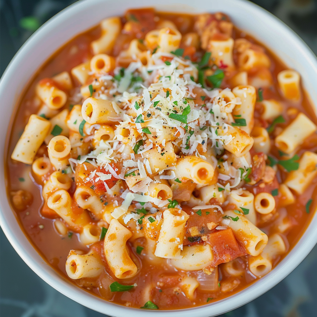Recipe preparation for Budget-Friendly Pasta e Fagioli