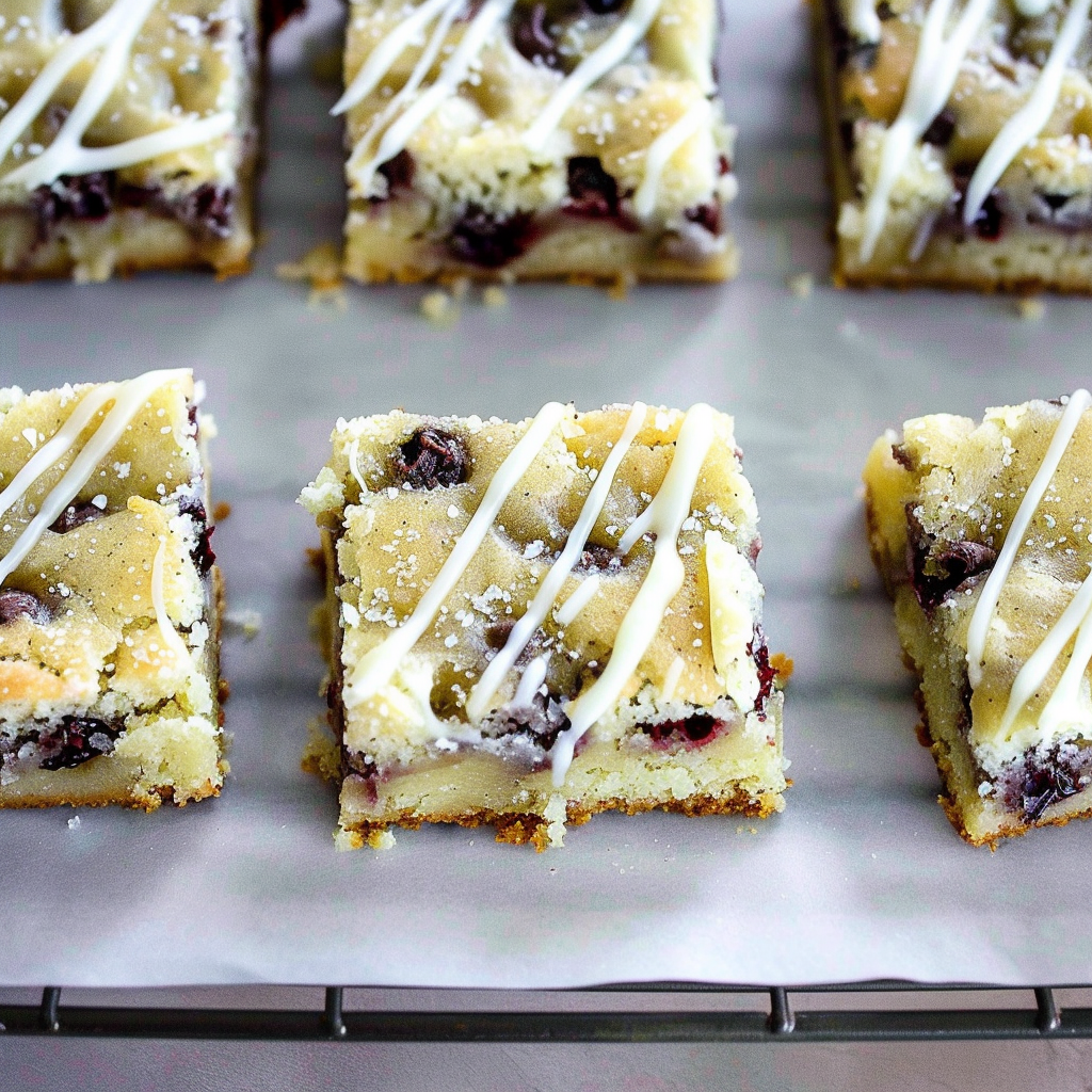 Recipe preparation for Cranberry Orange Sugar Cookie Bars