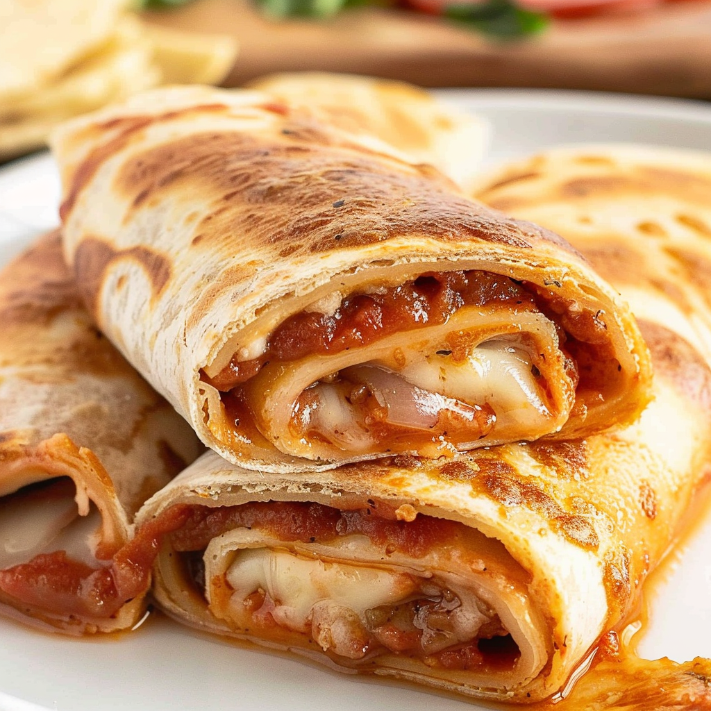 Recipe preparation for Air Fryer Pizza Roll Ups