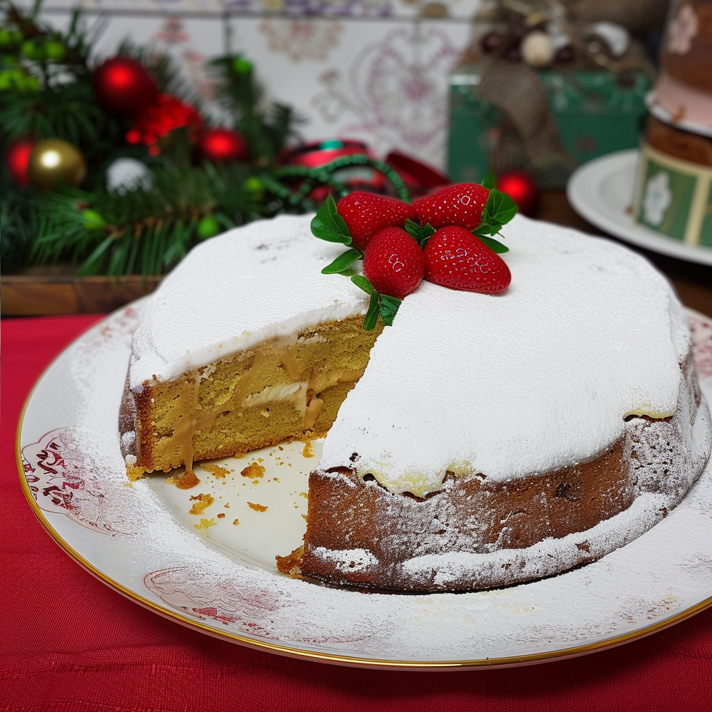 Recipe preparation for Greek New Year's Cake