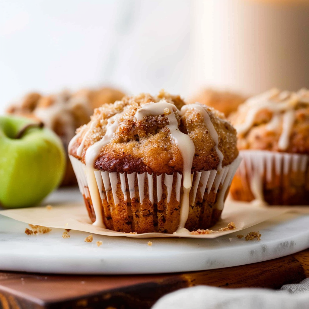 Recipe preparation for Cinnamon Apple Morning Muffins