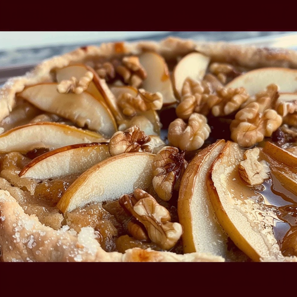 Recipe preparation for Holiday Spiced Pear & Walnut Galette
