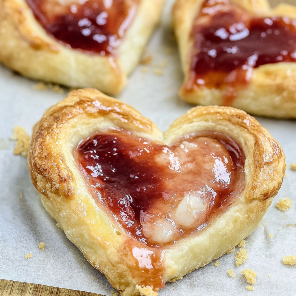 Recipe preparation for Crescent Dough Hearts