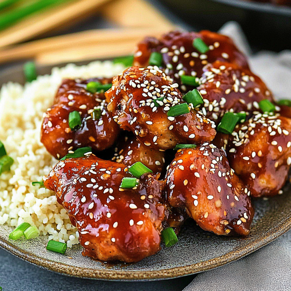 Recipe preparation for Baked Garlic Sesame Chicken Thighs
