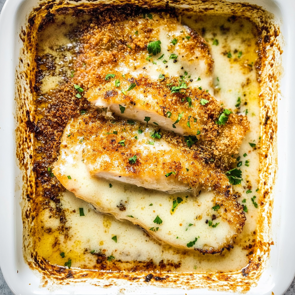 Recipe preparation for Baked Swiss Chicken