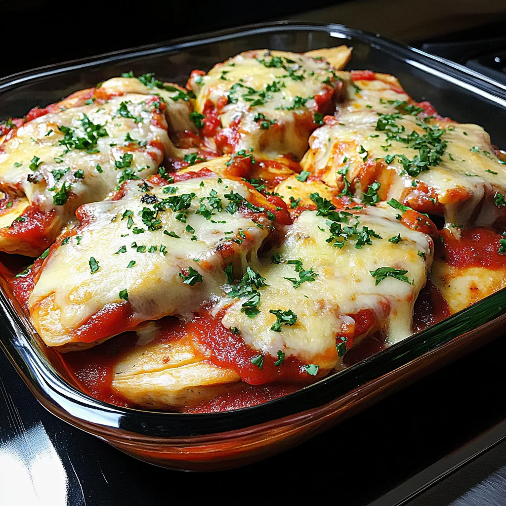 Recipe preparation for Chicken Sorrentino
