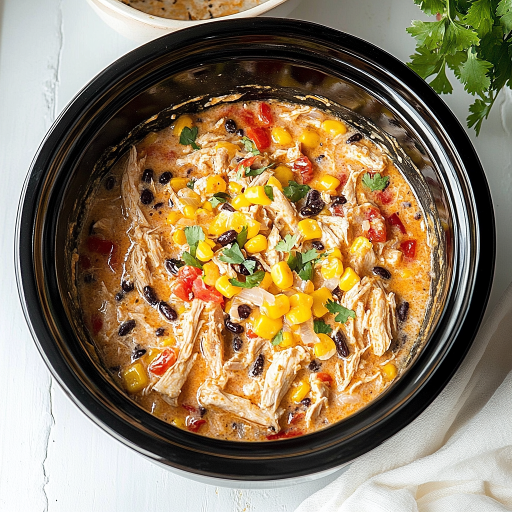Recipe preparation for Crockpot Southwest Chicken