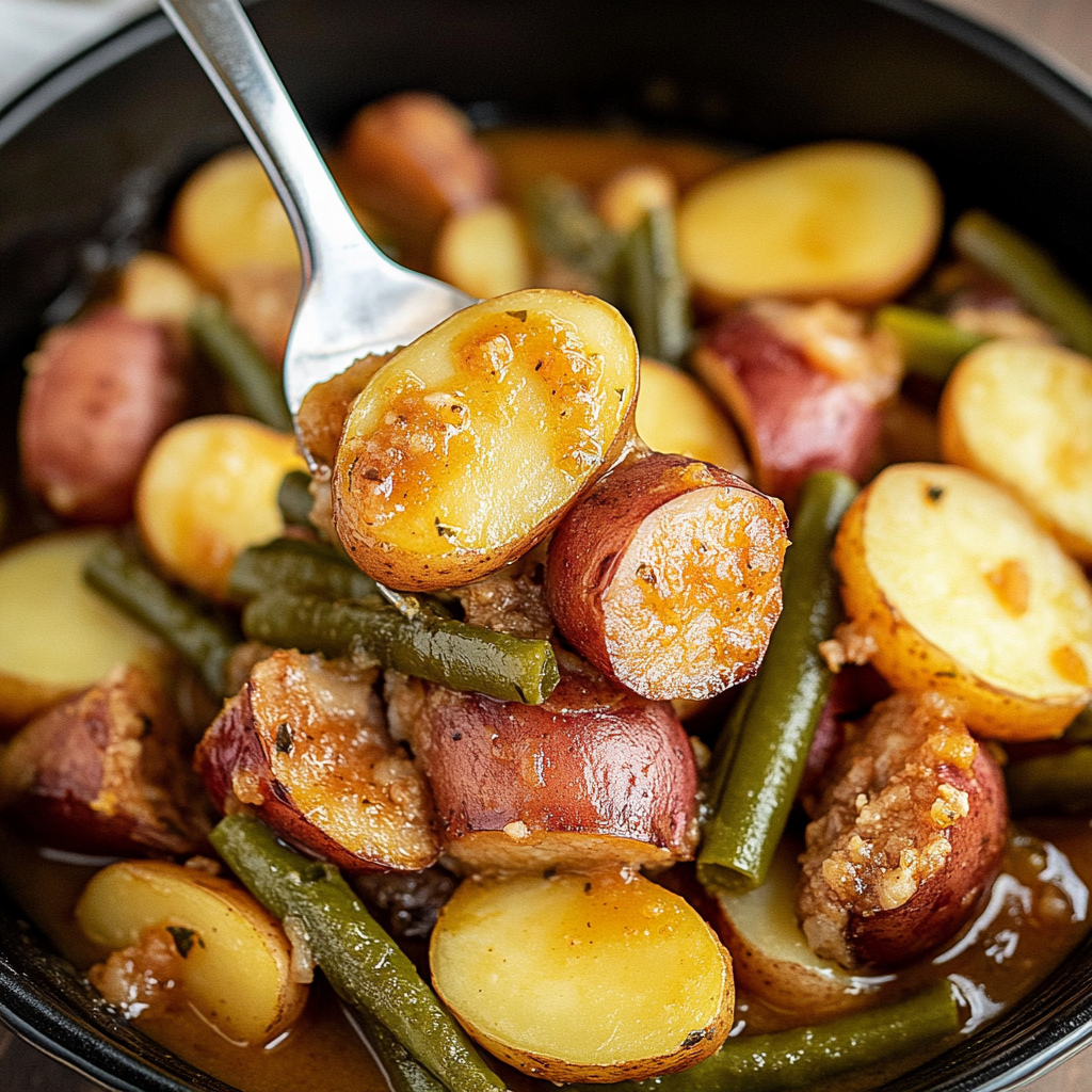 Recipe preparation for Crockpot Swamp Potatoes