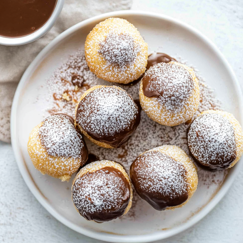 Recipe preparation for Baked Nutella Bombs