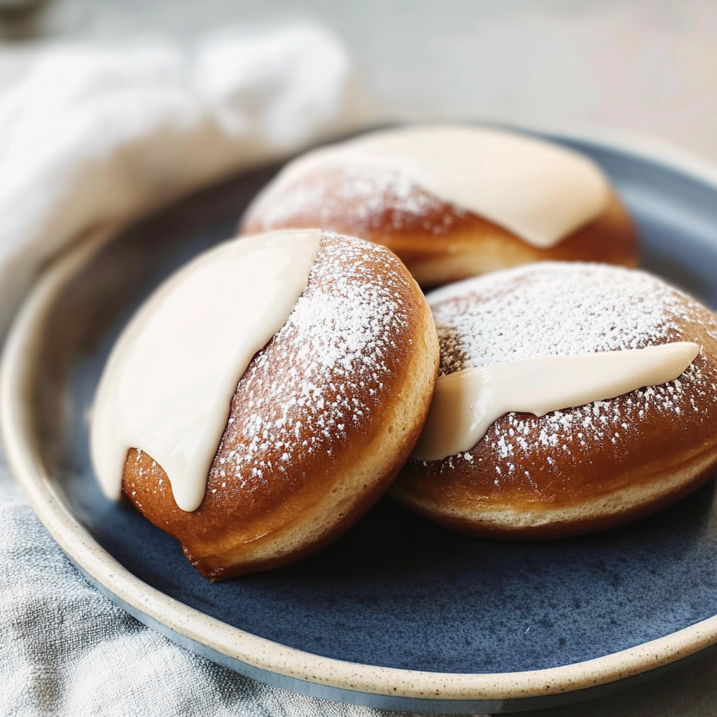 Recipe preparation for Korean Milk Cream Donut