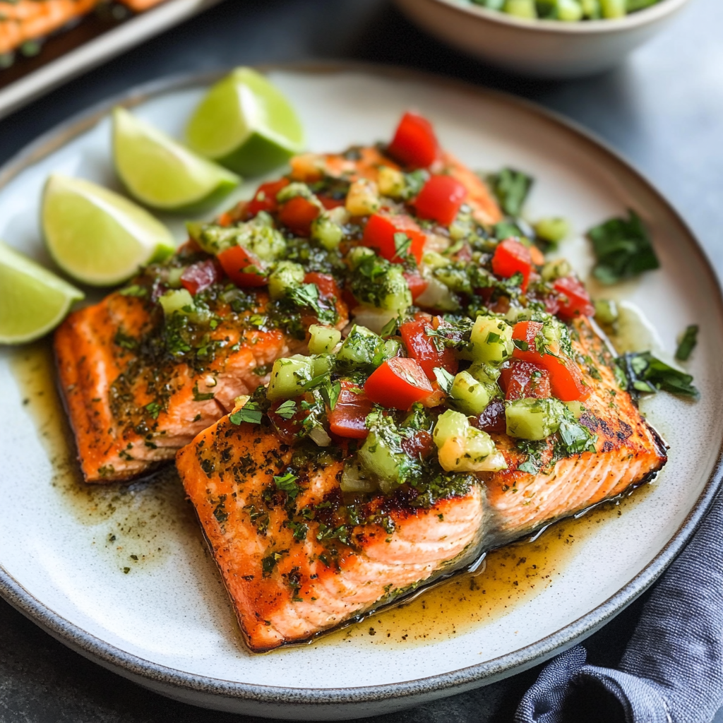 Recipe preparation for Cilantro Lime Salmon