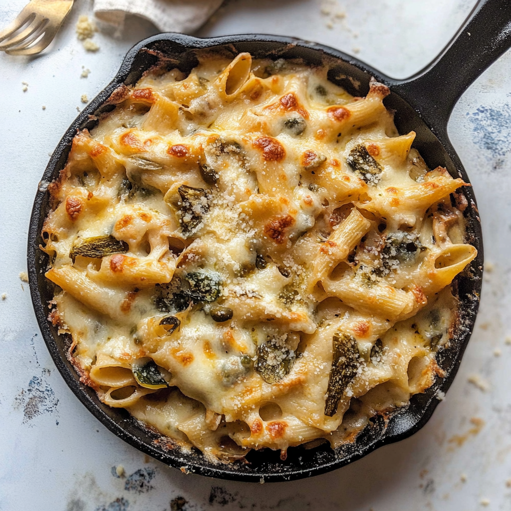 Recipe preparation for Chicken and Butternut Squash Pasta Bake