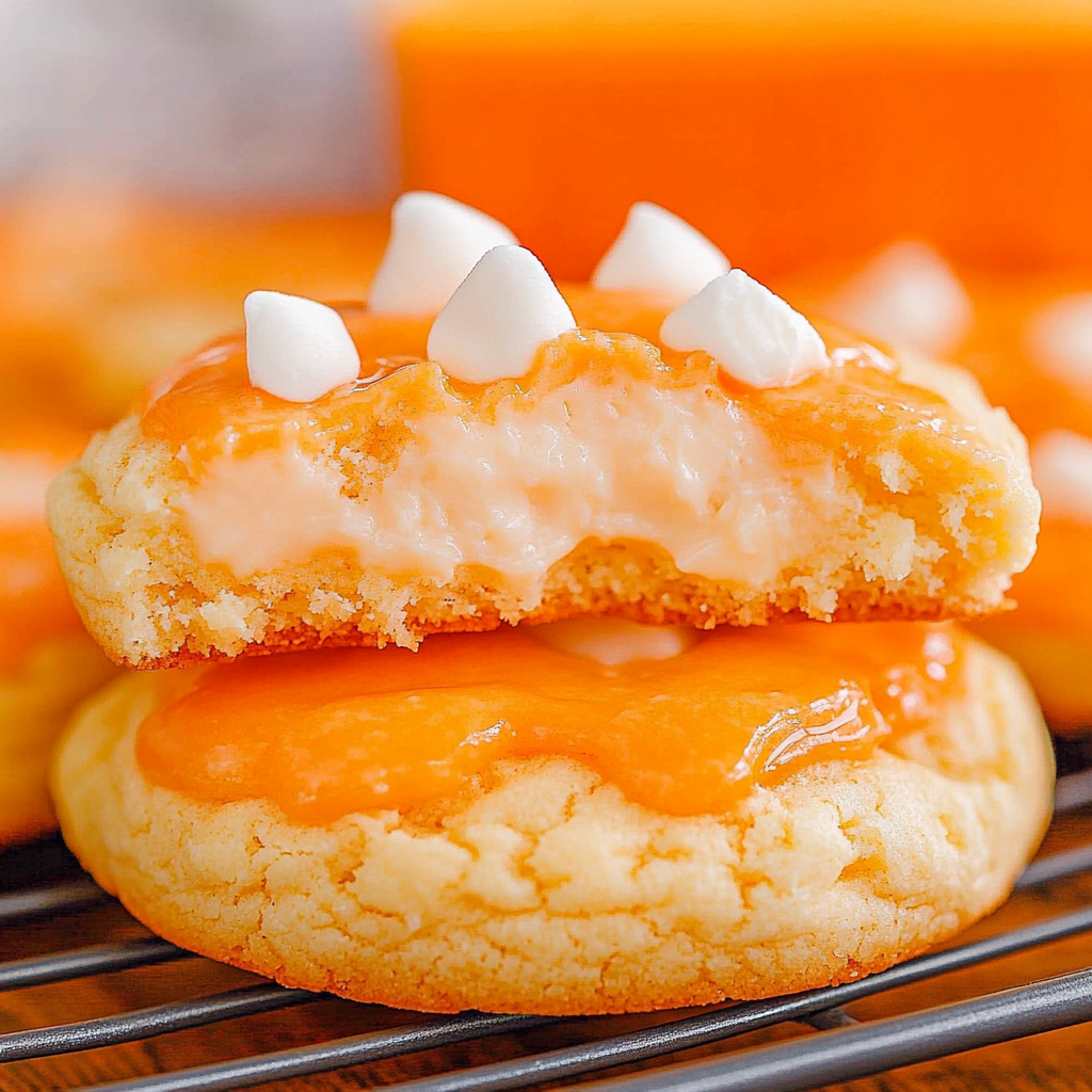 Recipe preparation for Orange Creamsicle Cookies