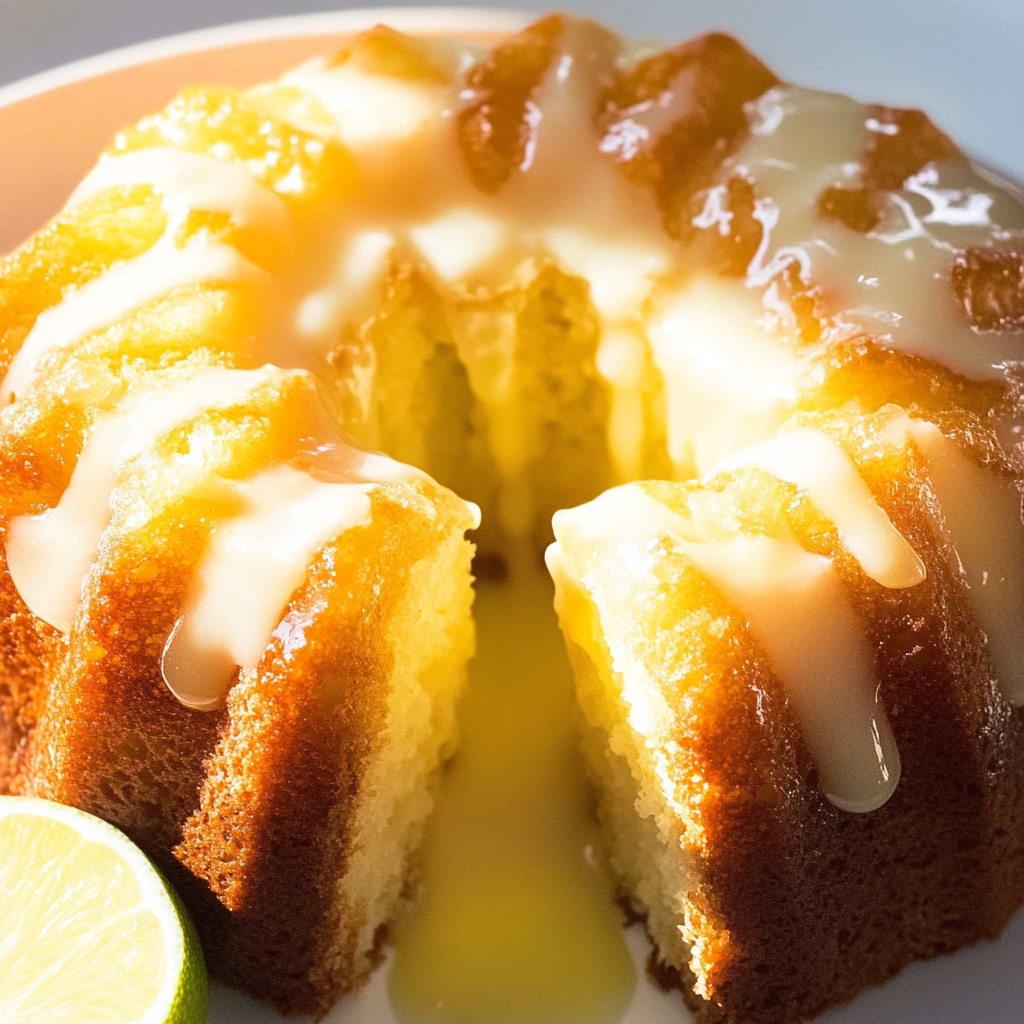 Recipe preparation for 7UP Cake