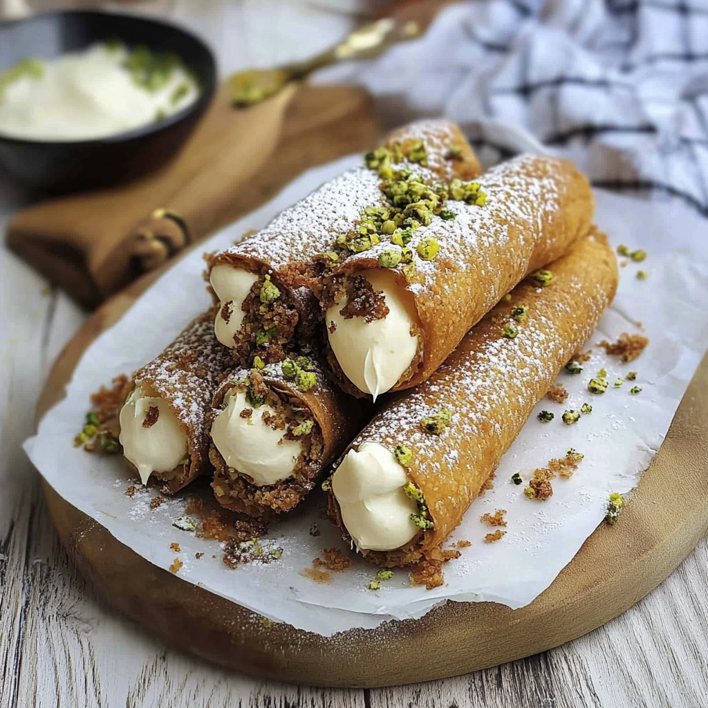 Recipe preparation for Sicilian Cannoli