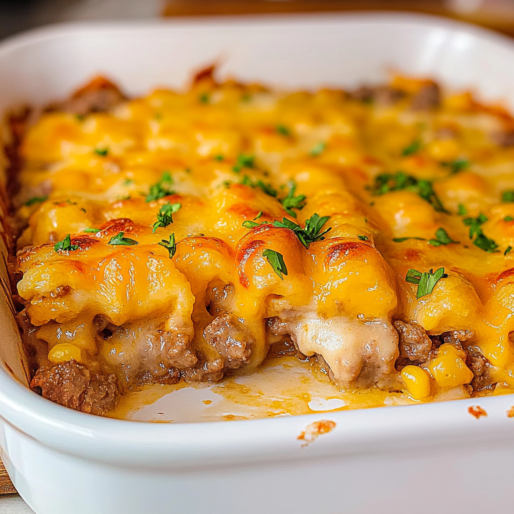 Recipe preparation for Cowboy Casserole